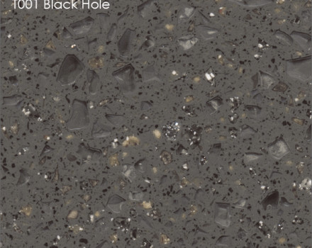 Искусственный камень LG Hi Macs T001 Black Hole: фото