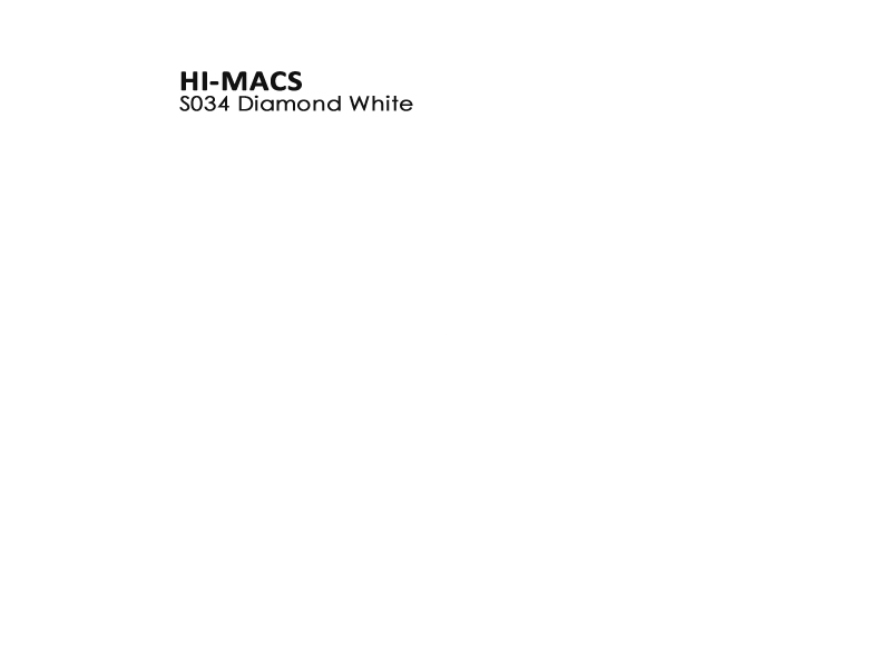 Искусственный камень LG Hi Macs s034 Diamond White: фото